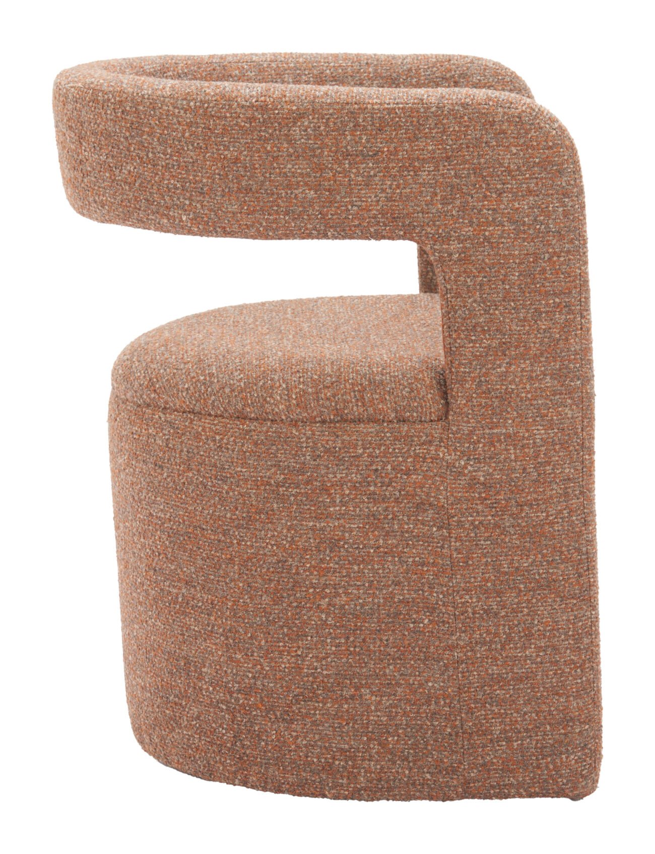 Atria Accent Chair & Ottoman Tawny Brown - Image 2