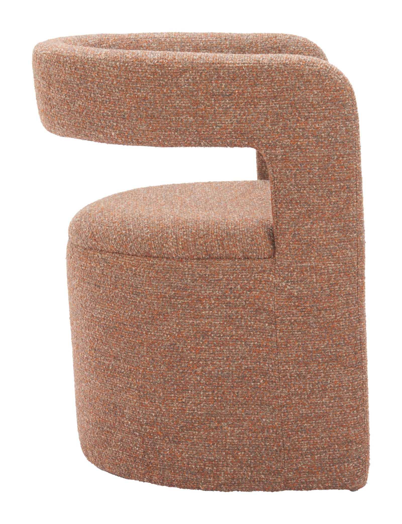 Atria Accent Chair & Ottoman Tawny Brown - Image 2