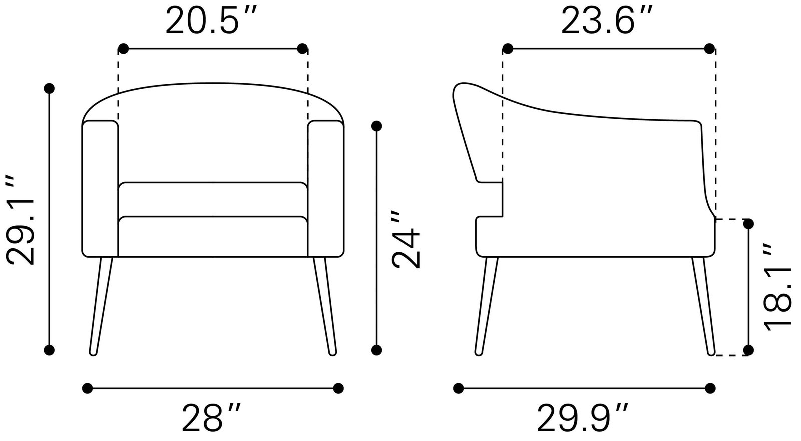 Berkeley Accent Chair Vintage Brown - Image 10