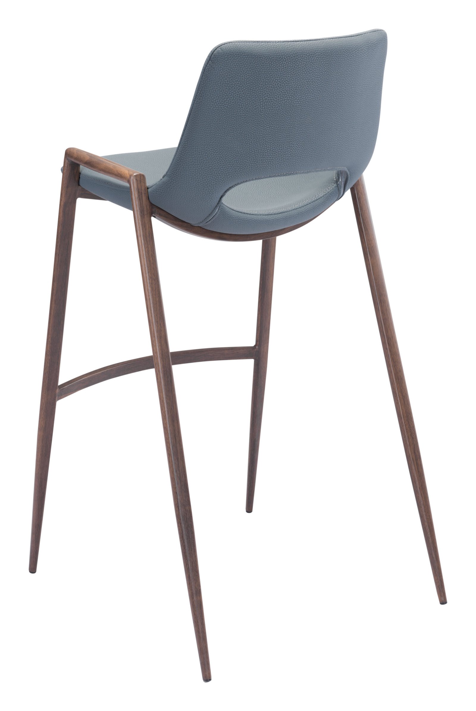 Desi Barstool (Set of 2) Azure Gray & Walnut - Image 7