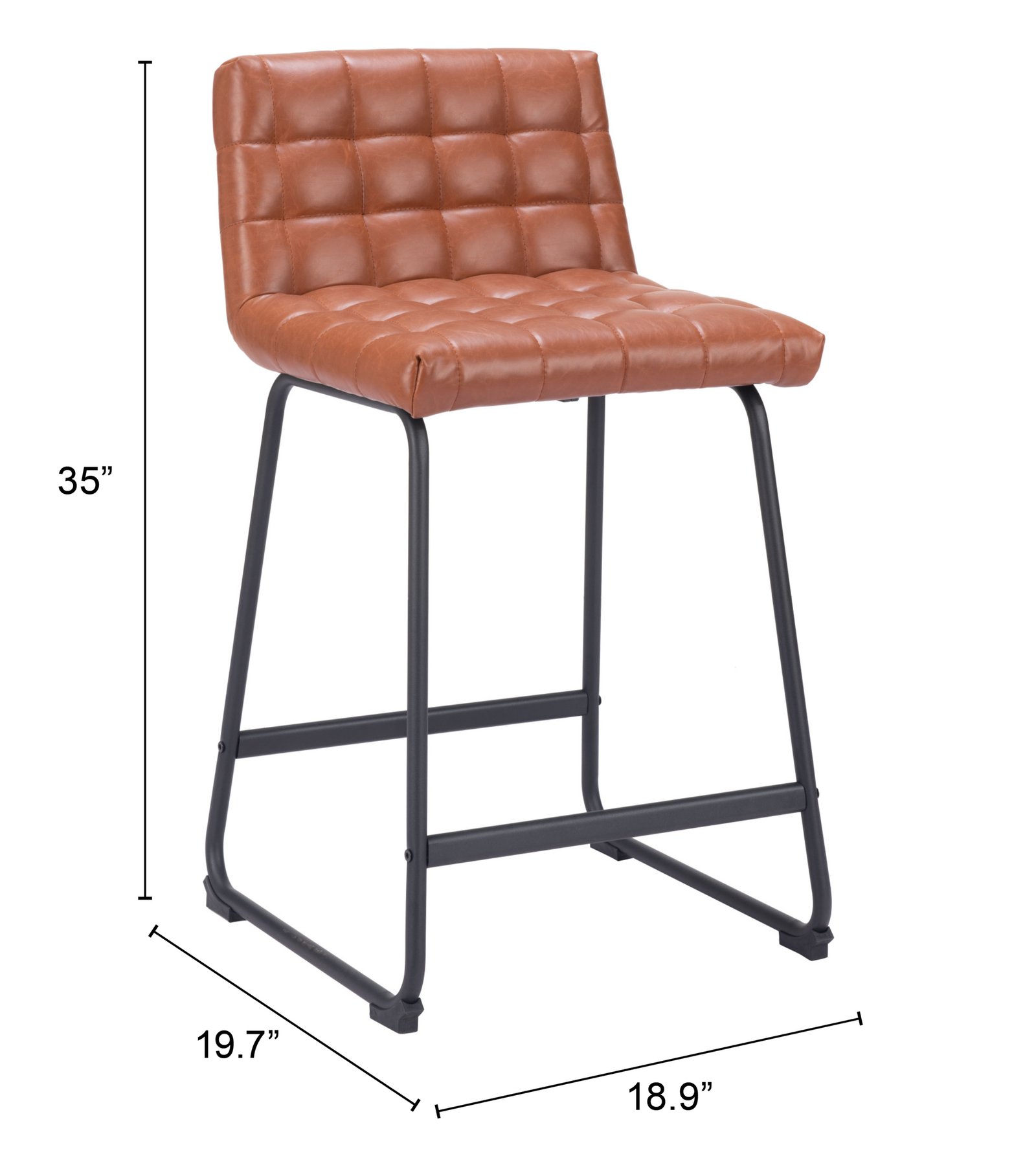 Pago Counter Stool (Set of 2) Brown - Image 11