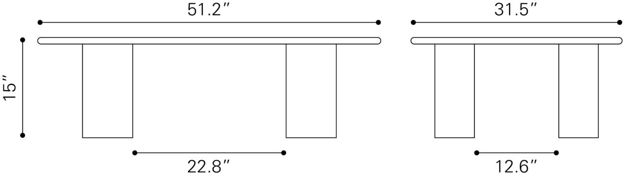 Risan Coffee Table Whitewashed - Image 8