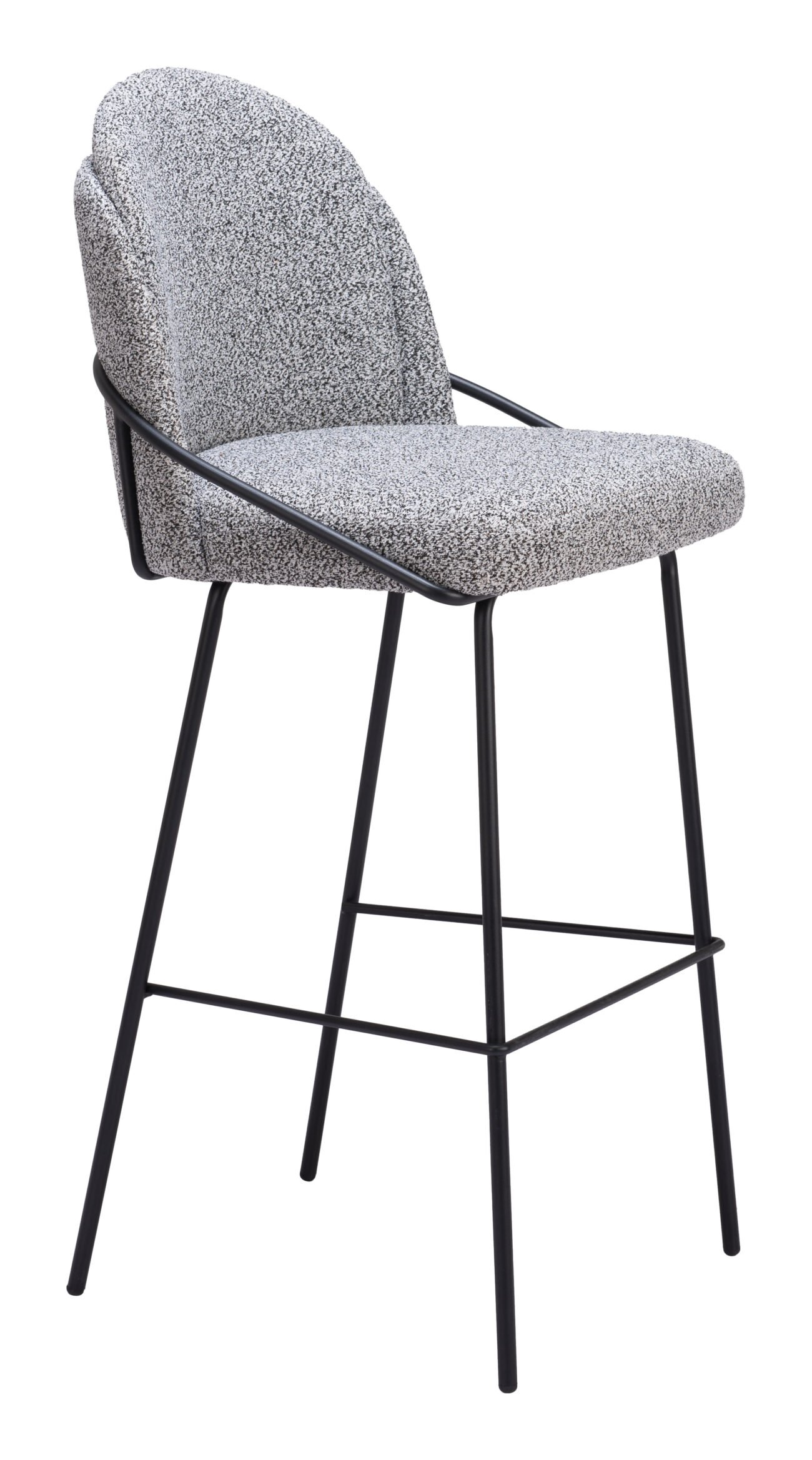 Jambi Barstool (Set of 2) Black & White - Image 8