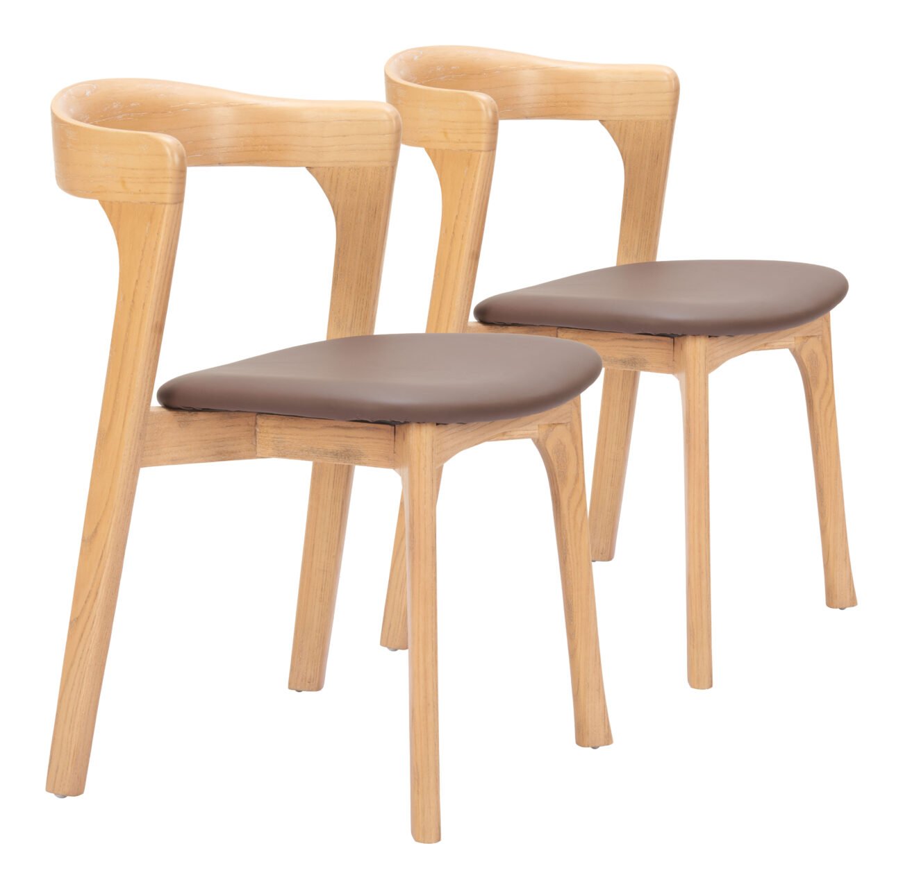 Pioro Dining Chair (Set of 2) Brown & Natural - Image 11