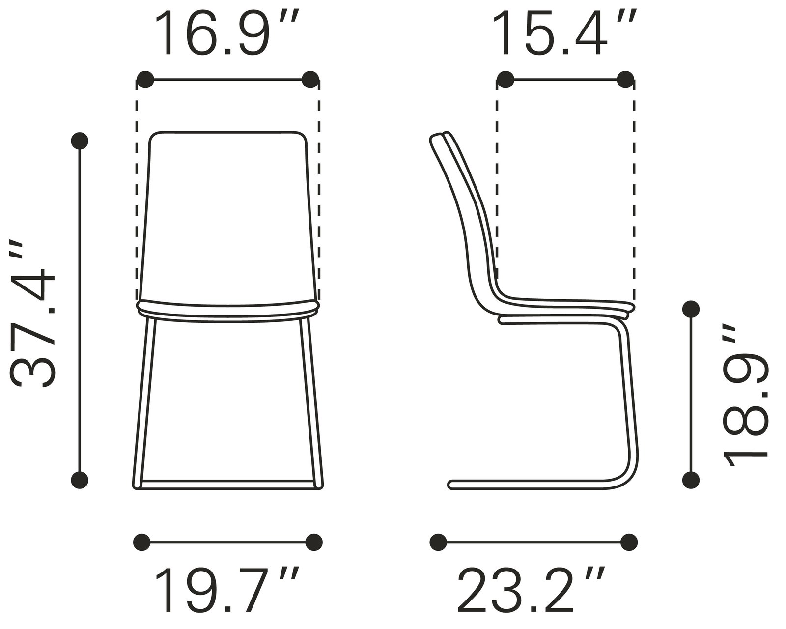 Sharon Dining Chair (Set of 2) Vintage Black - Image 10