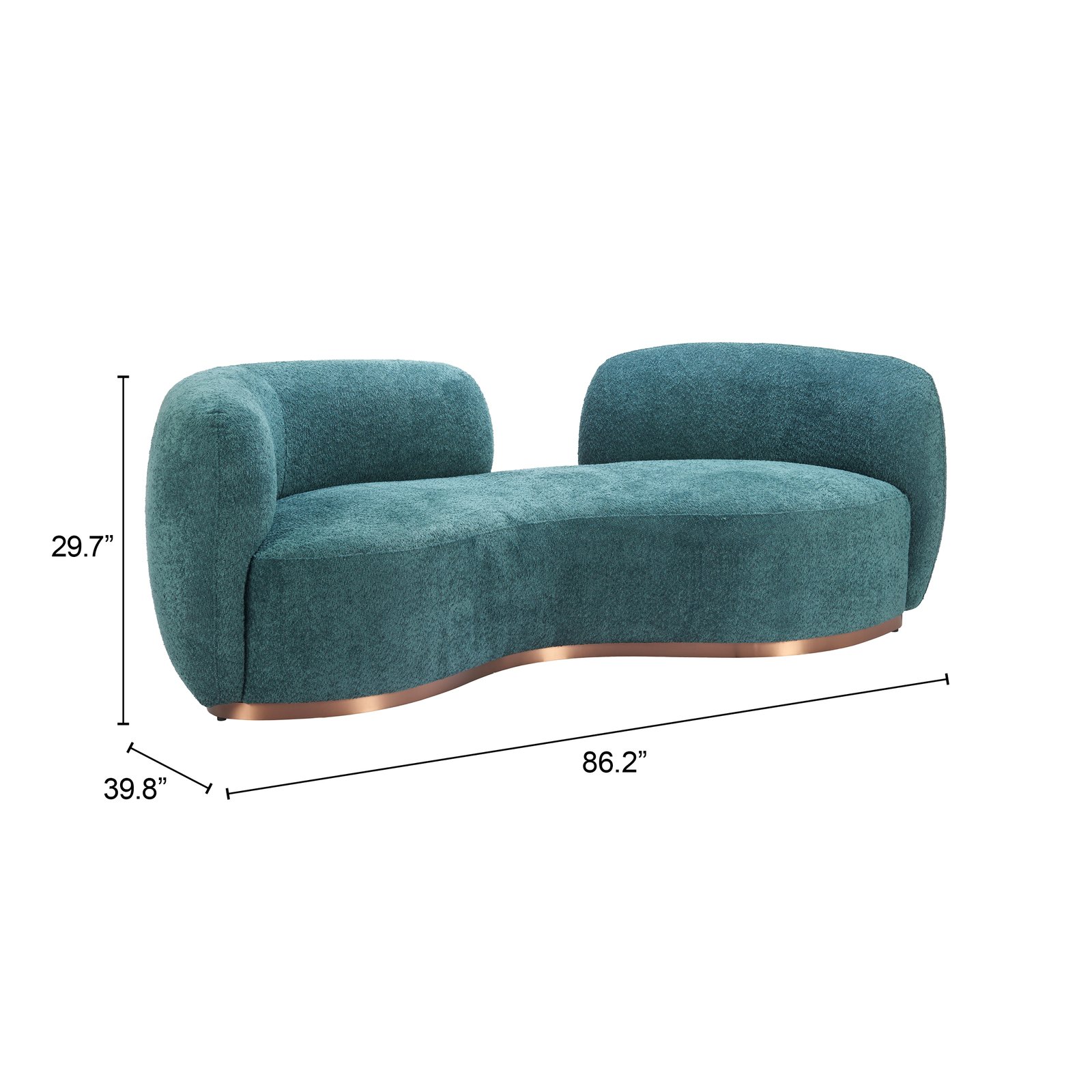 Jamela Sofa Teal - Image 10