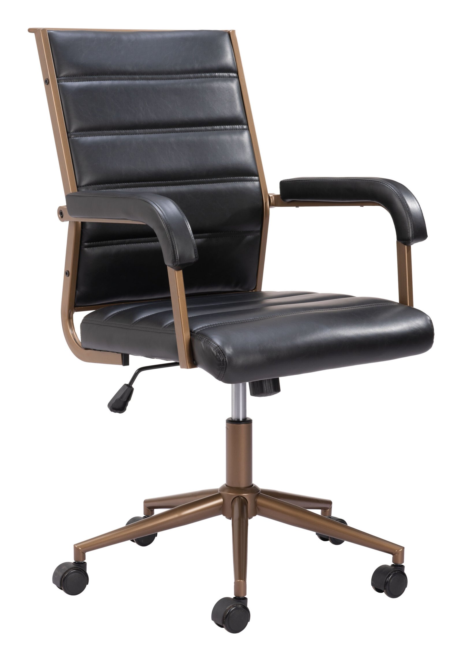 Auction Office Chair Vintage Black - Image 3