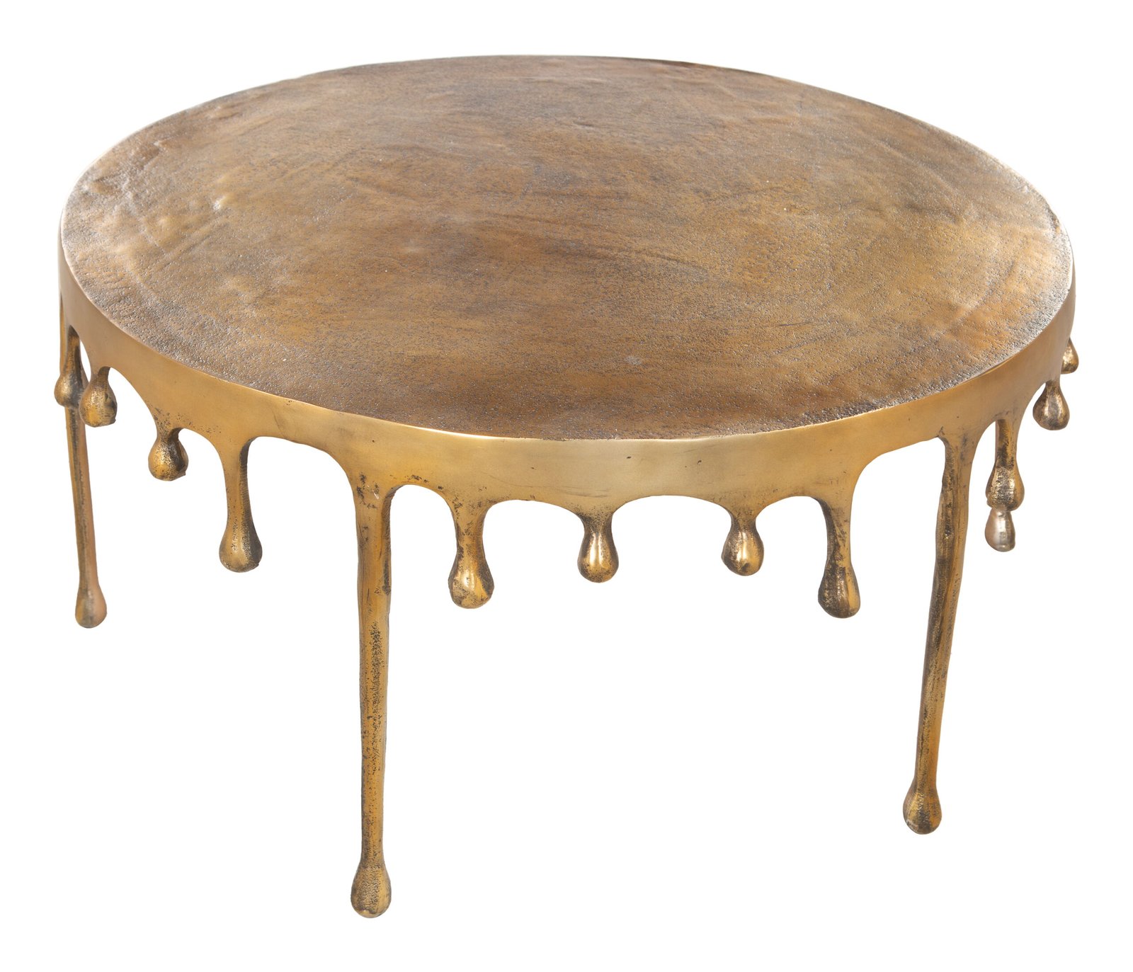 Drip Coffee Table Antique Brass - Image 4