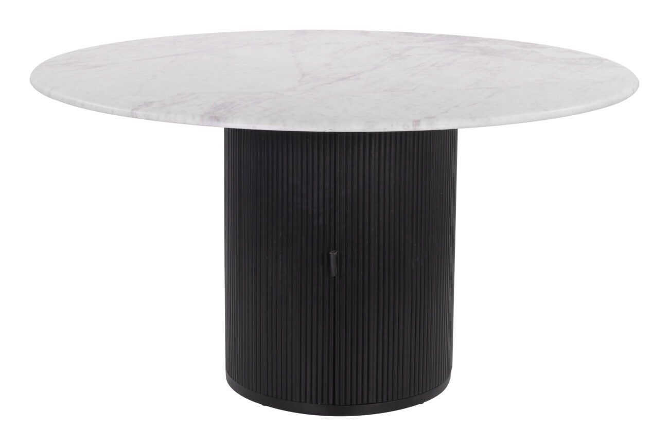 Izola Dining Table White & Black - Image 4