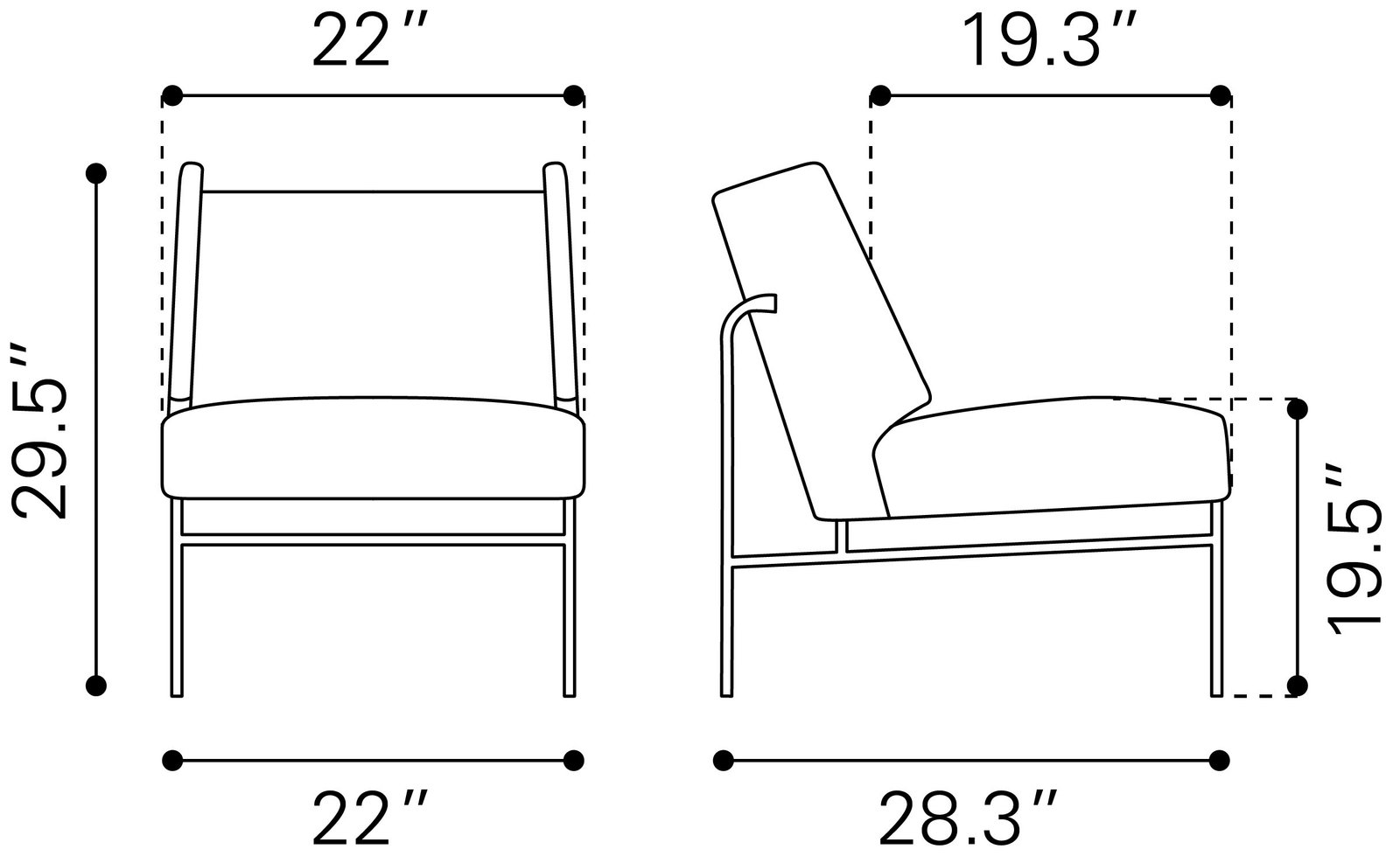 Atlanta Accent Chair Brown - Image 9