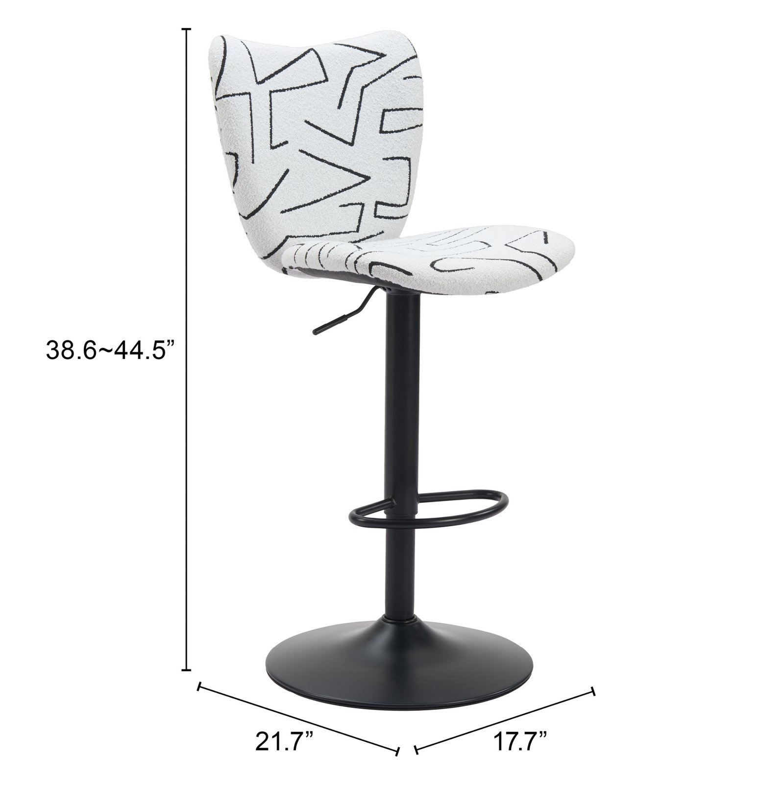 Elevate Barstool (Set of 2) White - Image 9