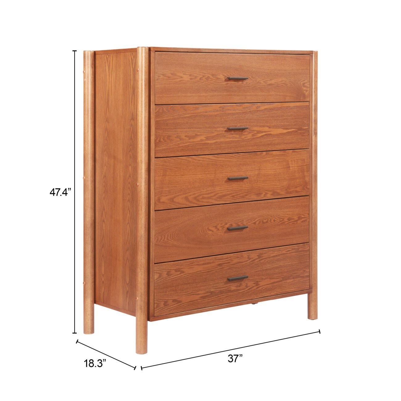 Beleza Chest Walnut - Image 9