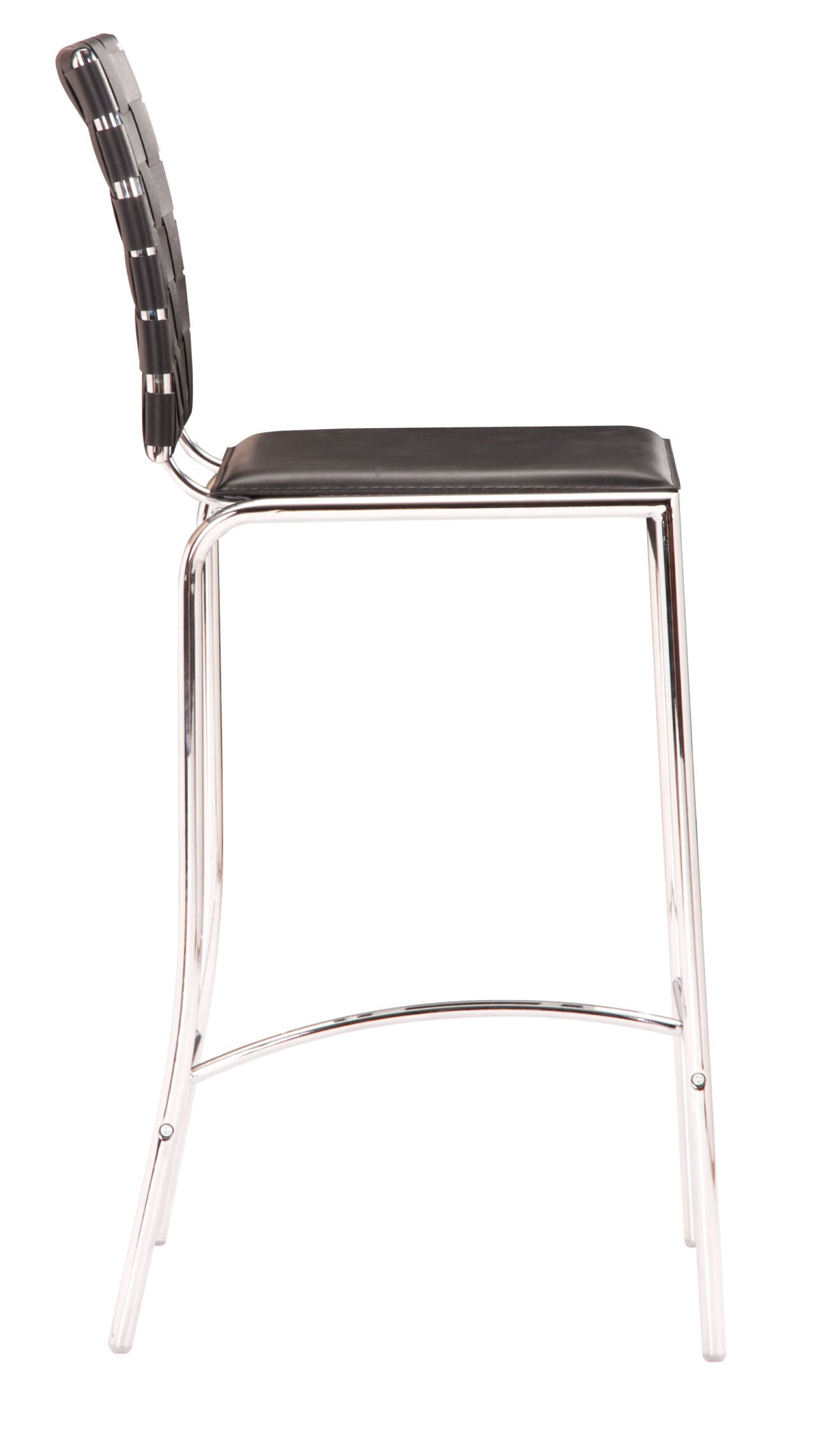 Criss Cross Counter Stool (Set of 2) Black - Image 3