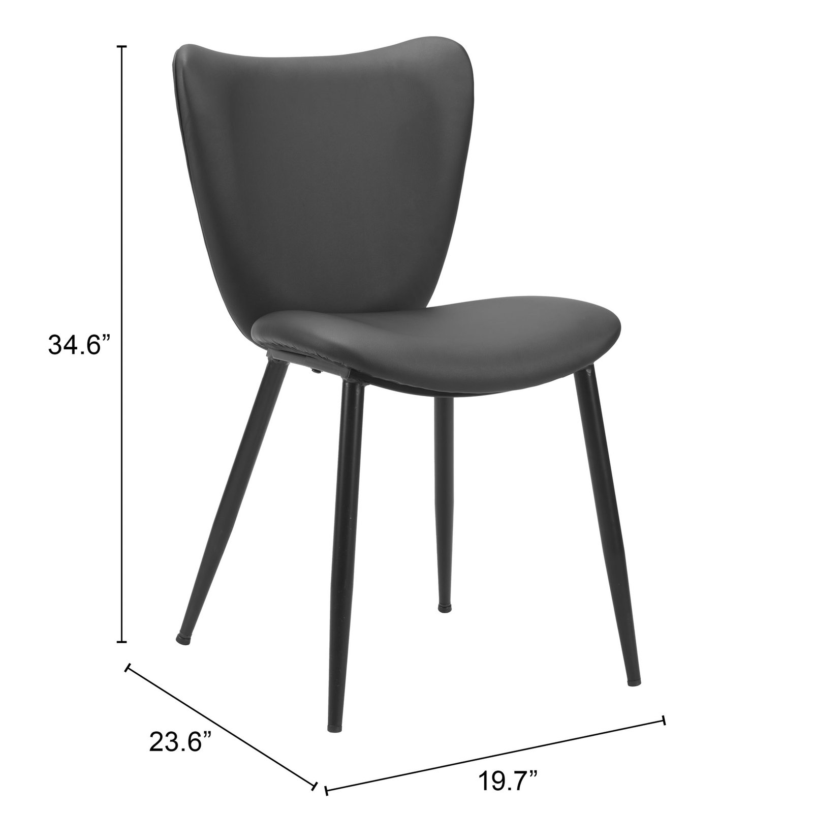 Prestige Dining Chair (Set of 2) Black - Image 8