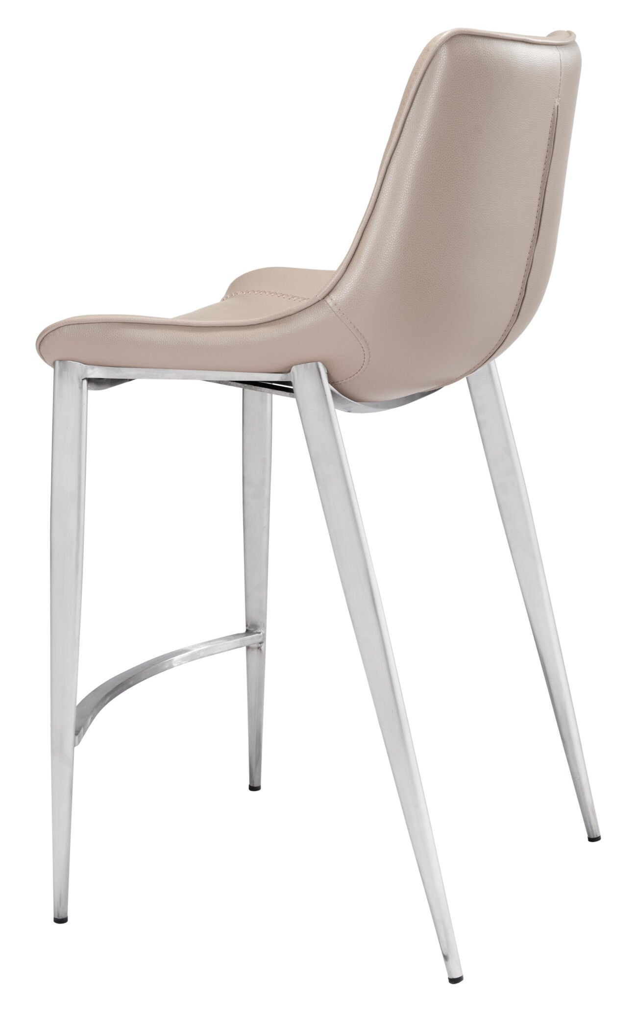 Magnus Counter Stool (Set of 2) Brown & Silver - Image 6
