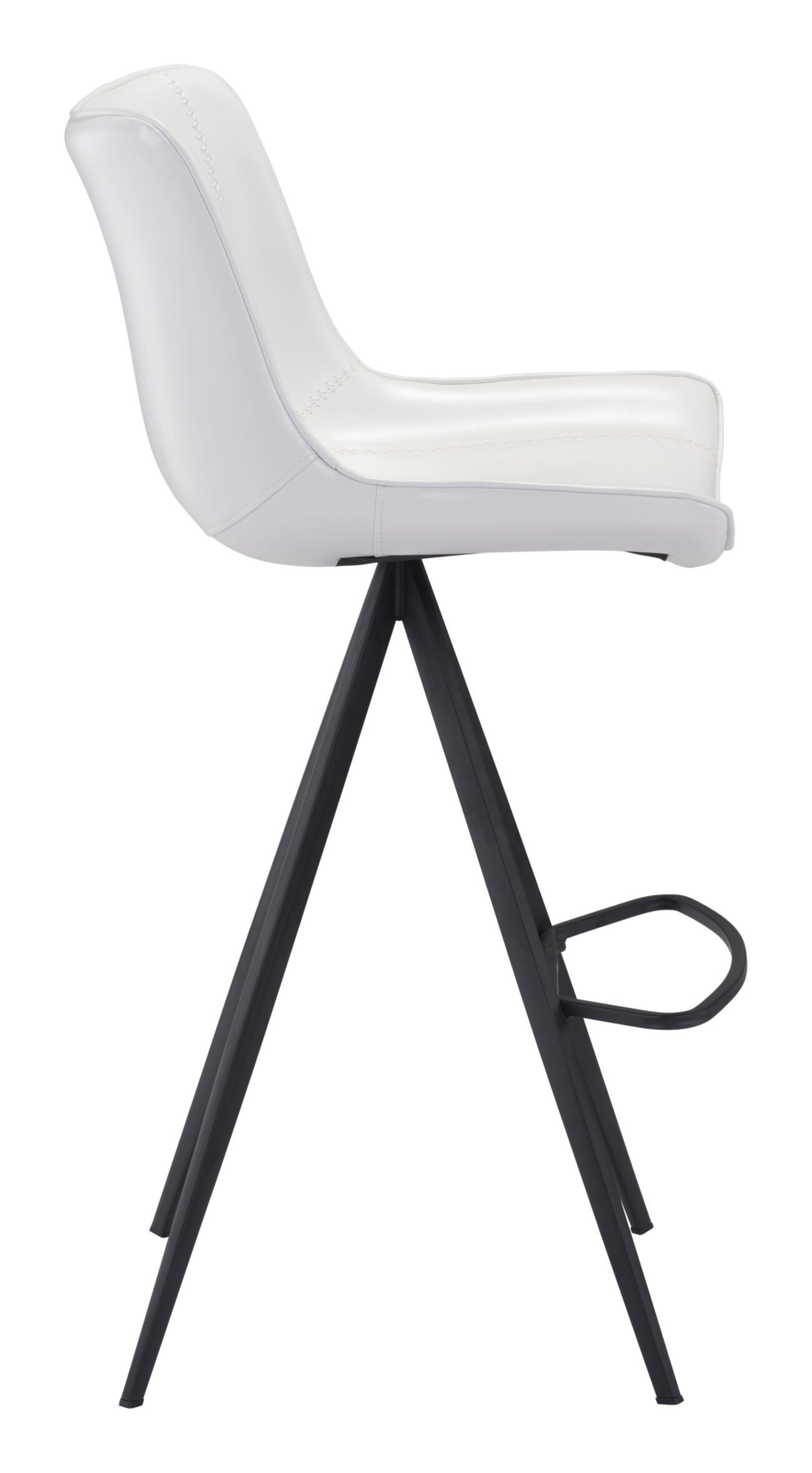 Aki Barstool (Set of 2) White & Black - Image 3