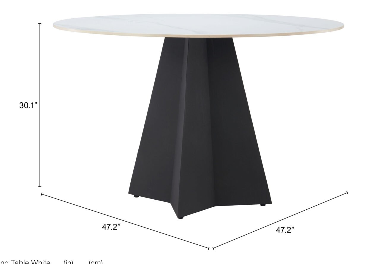 Izar Dining Table White - Image 10