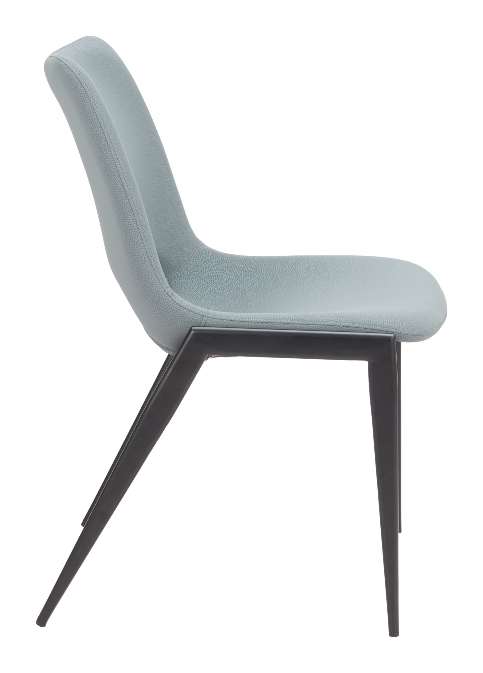 Desi Armless Dining Chair (Set of 2) Azure Gray - Image 2