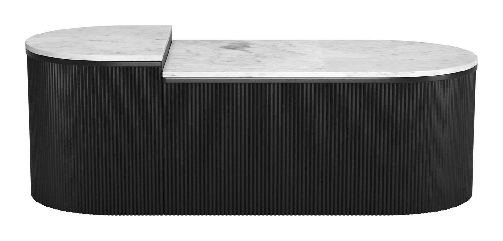Ormara Coffee Table Set (2-Piece) White & Black - Image 5