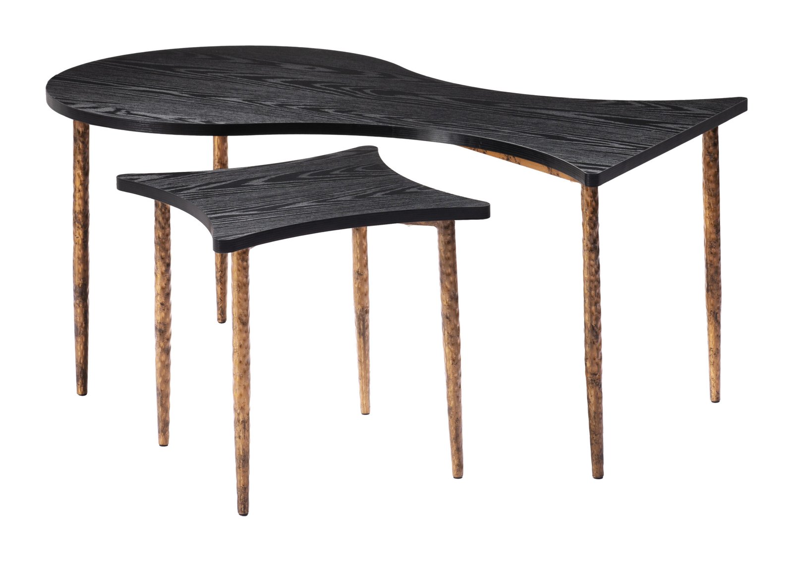 Norden Coffee Table Set (2-Piece) Black & Bronze - Image 4