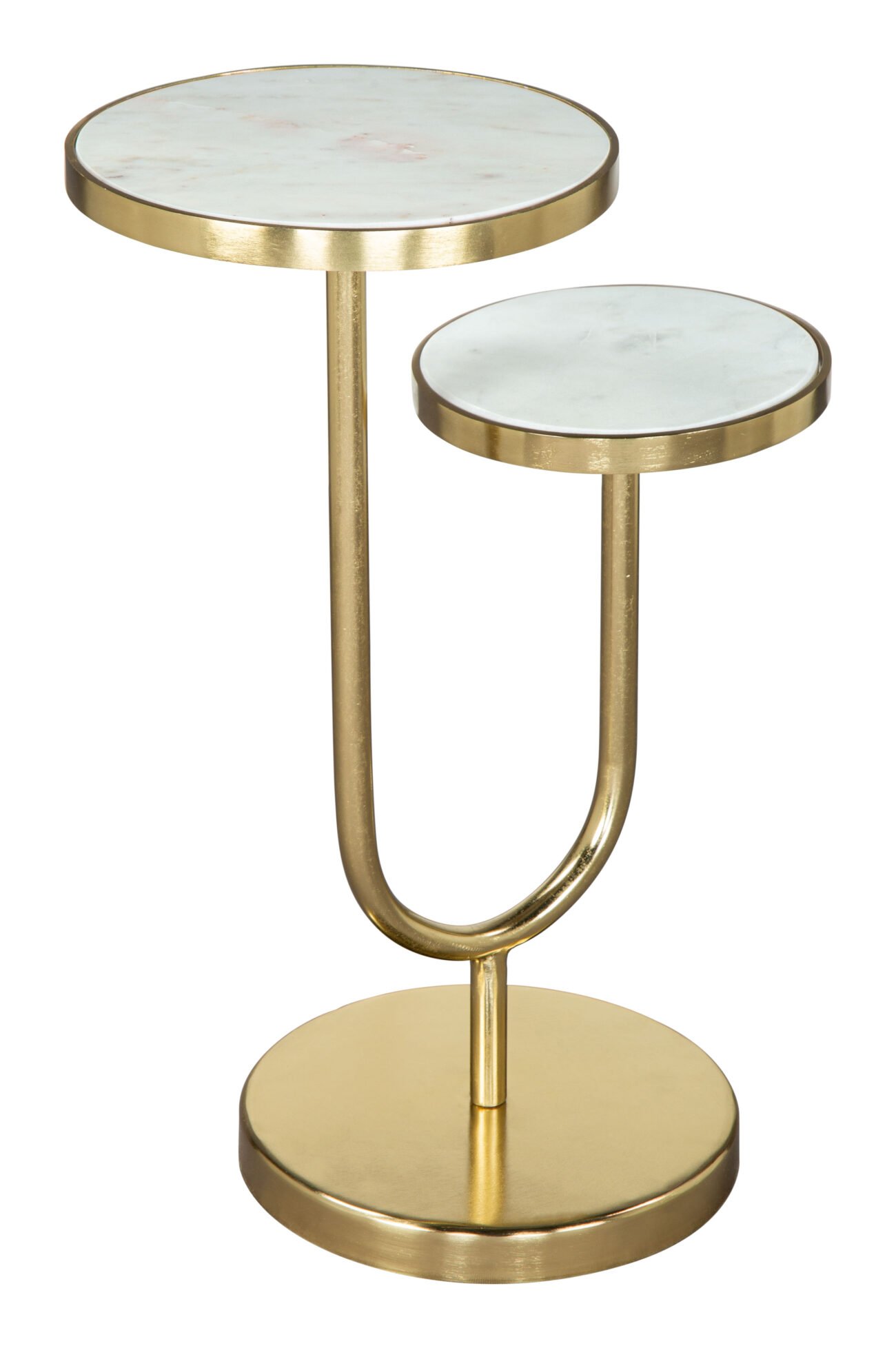 Marc Side Table White & Gold - Image 6