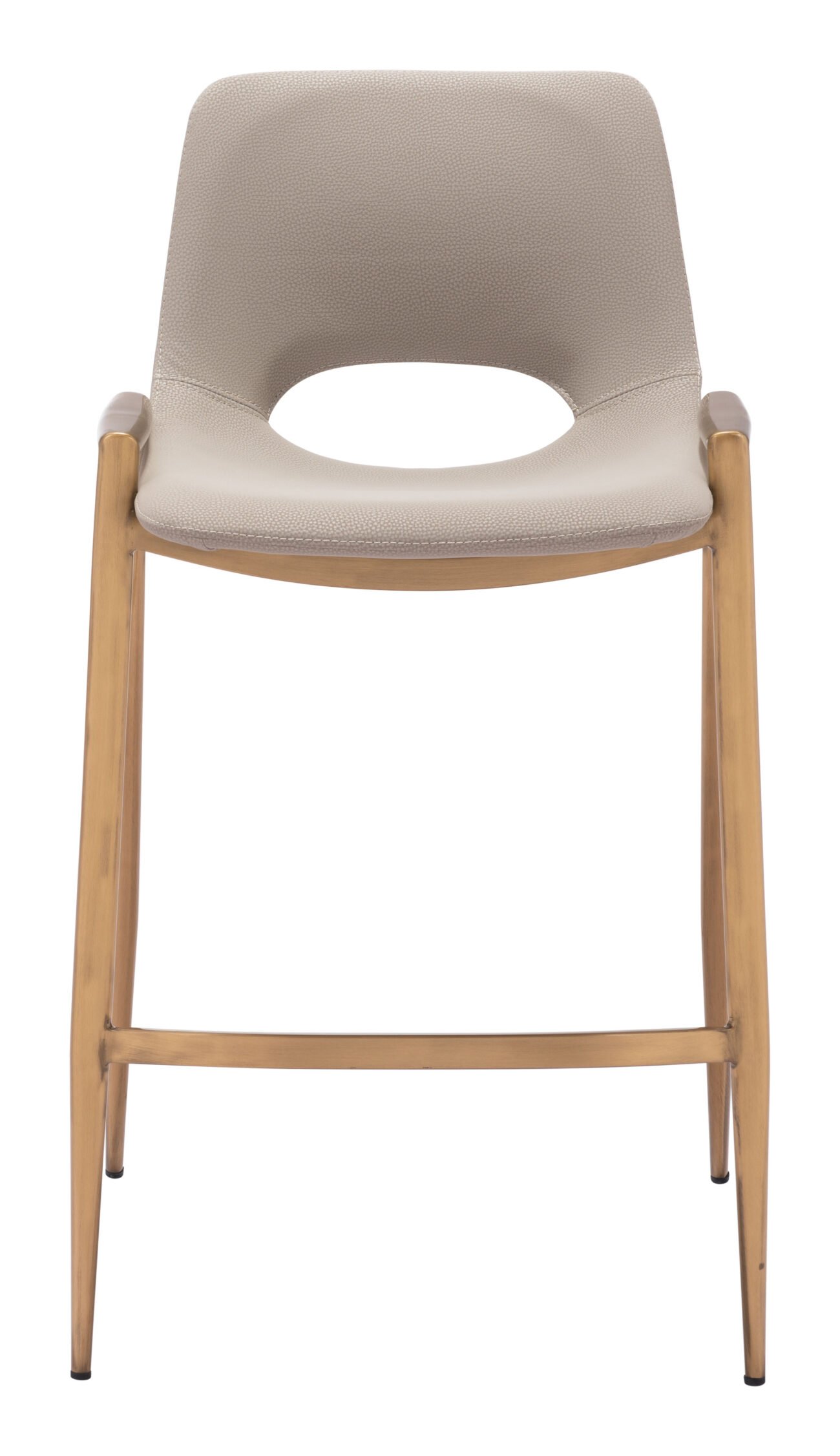 Desi Counter Stool (Set of 2) Beige & Gold - Image 5