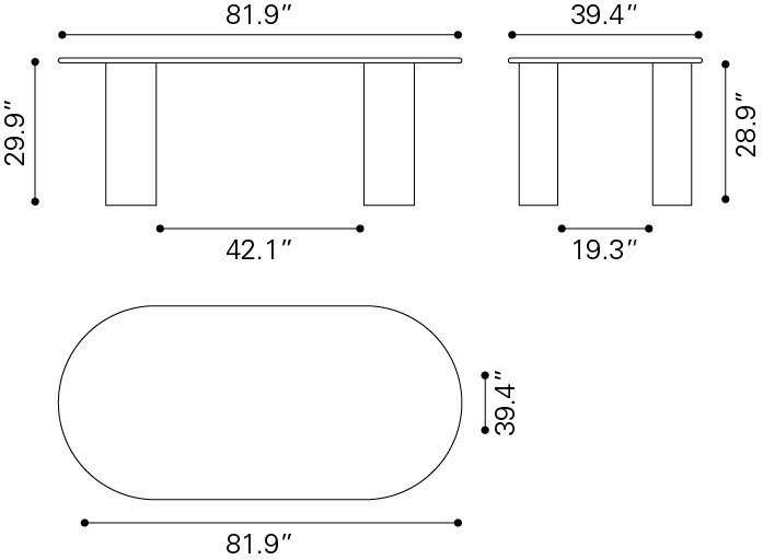 Risan Dining Table Natural - Image 7