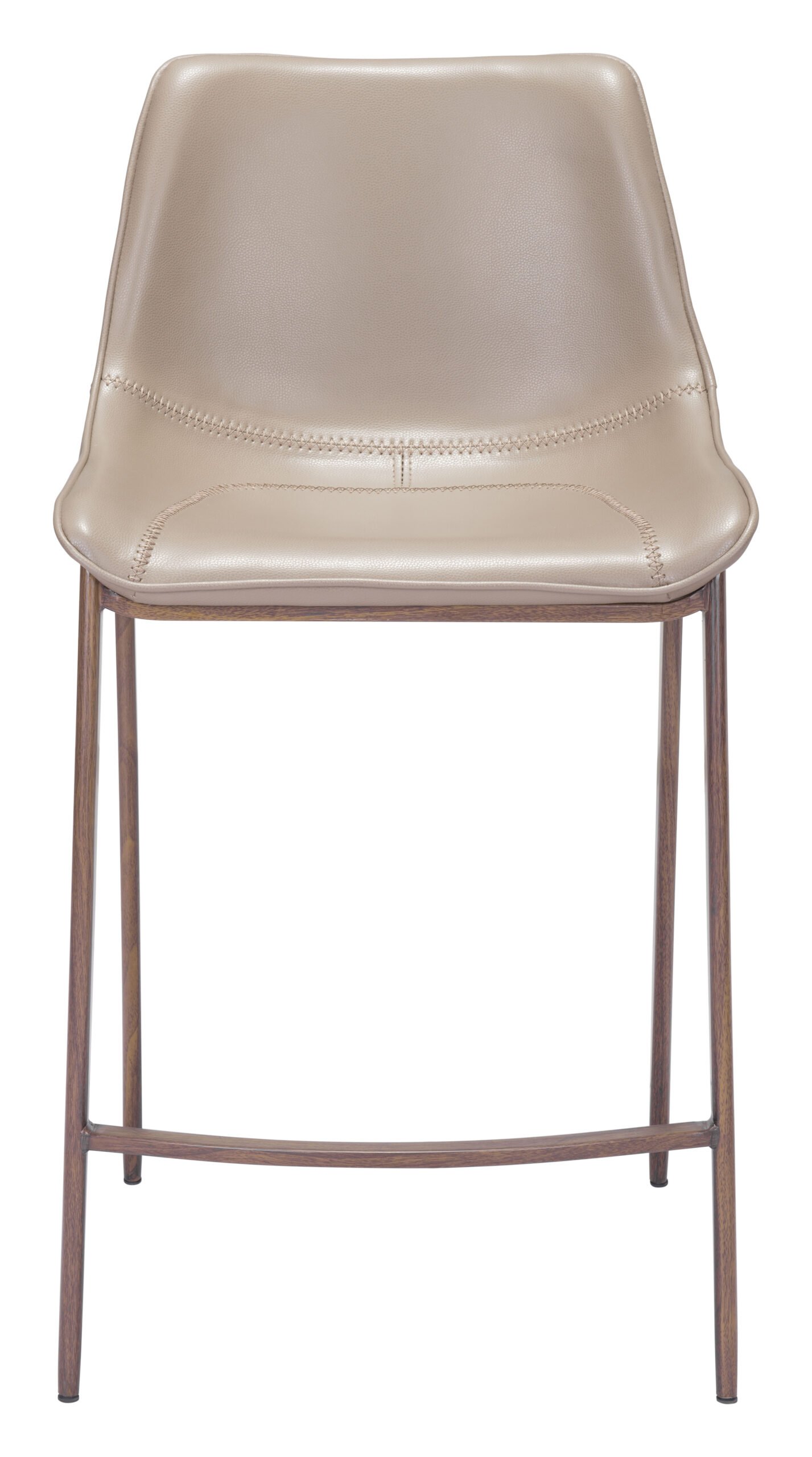 Magnus Counter Stool (Set of 2) Brown & Walnut - Image 4