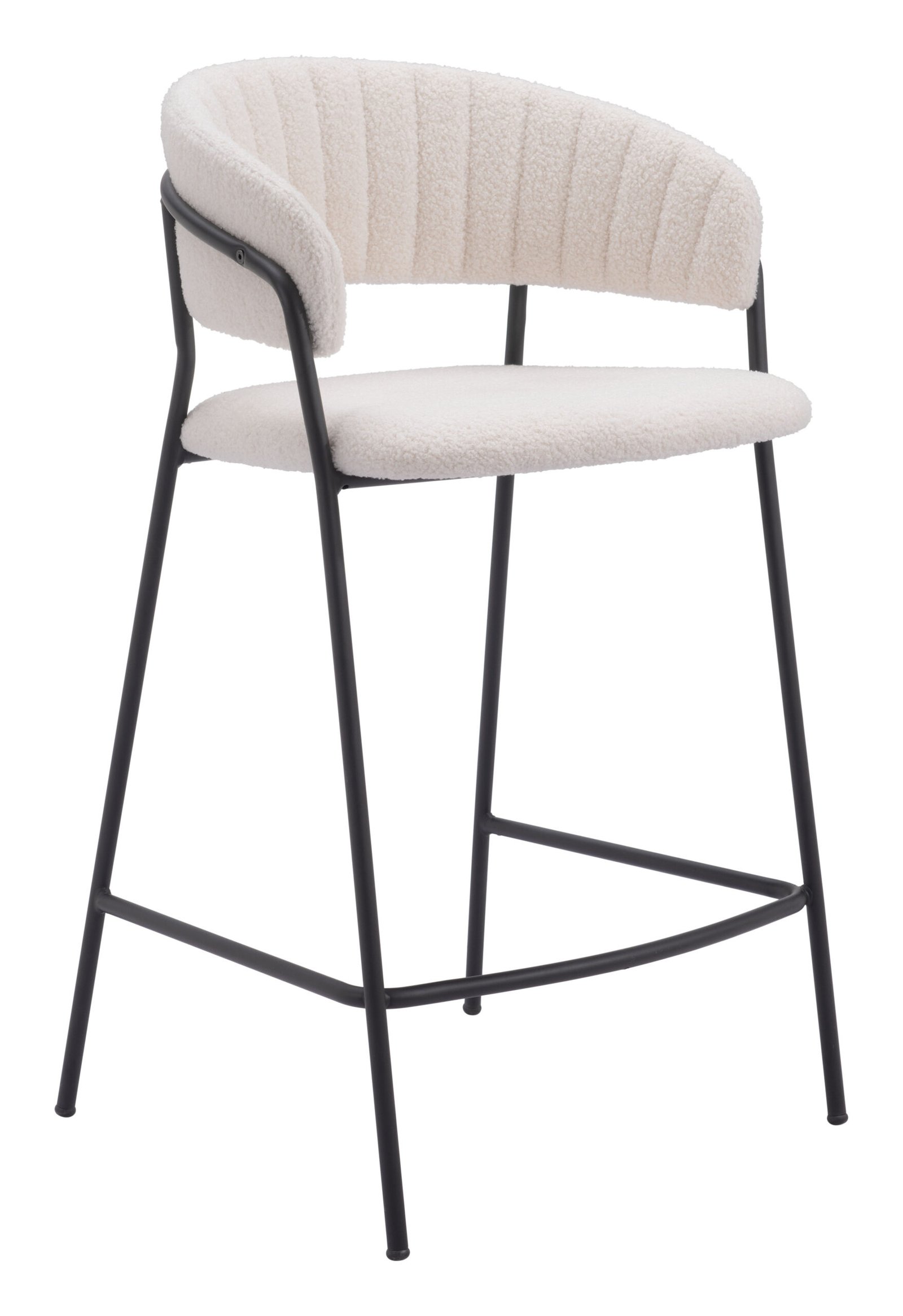 Josephine Counter Stool (Set of 2) Cream - Image 2