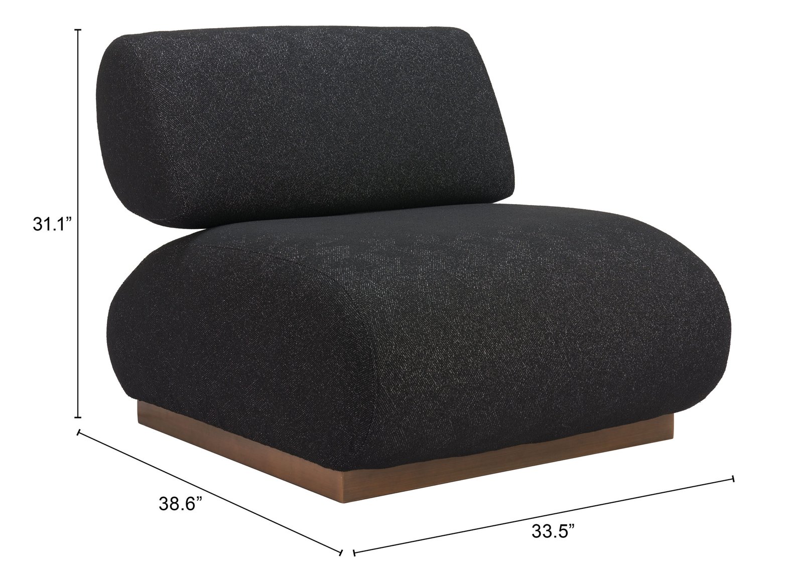 Barsa Accent Chair Black - Image 8