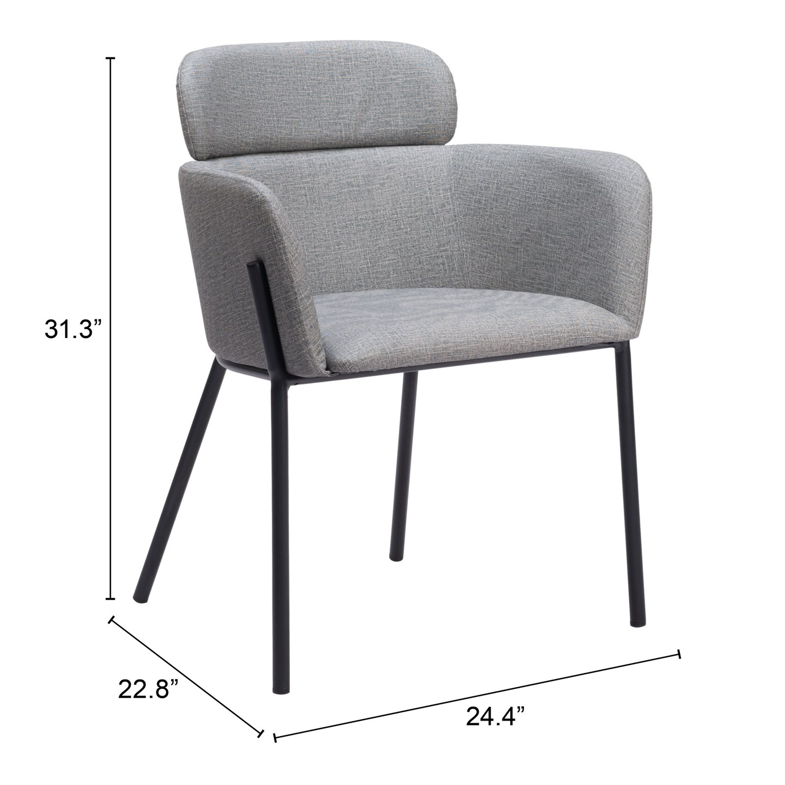 Bremor Dining Chair (Set of 2) Slate Gray - Image 9