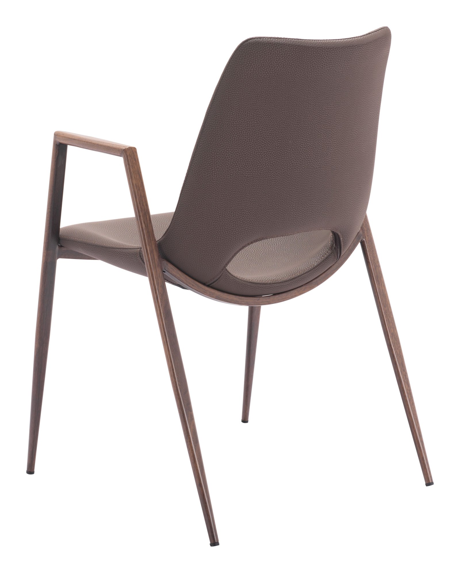 Desi Dining Chair (Set of 2) Brown & Walnut - Image 6
