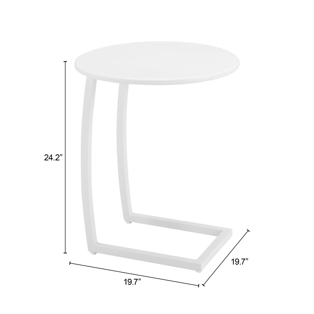 Noga End Table White - Image 10