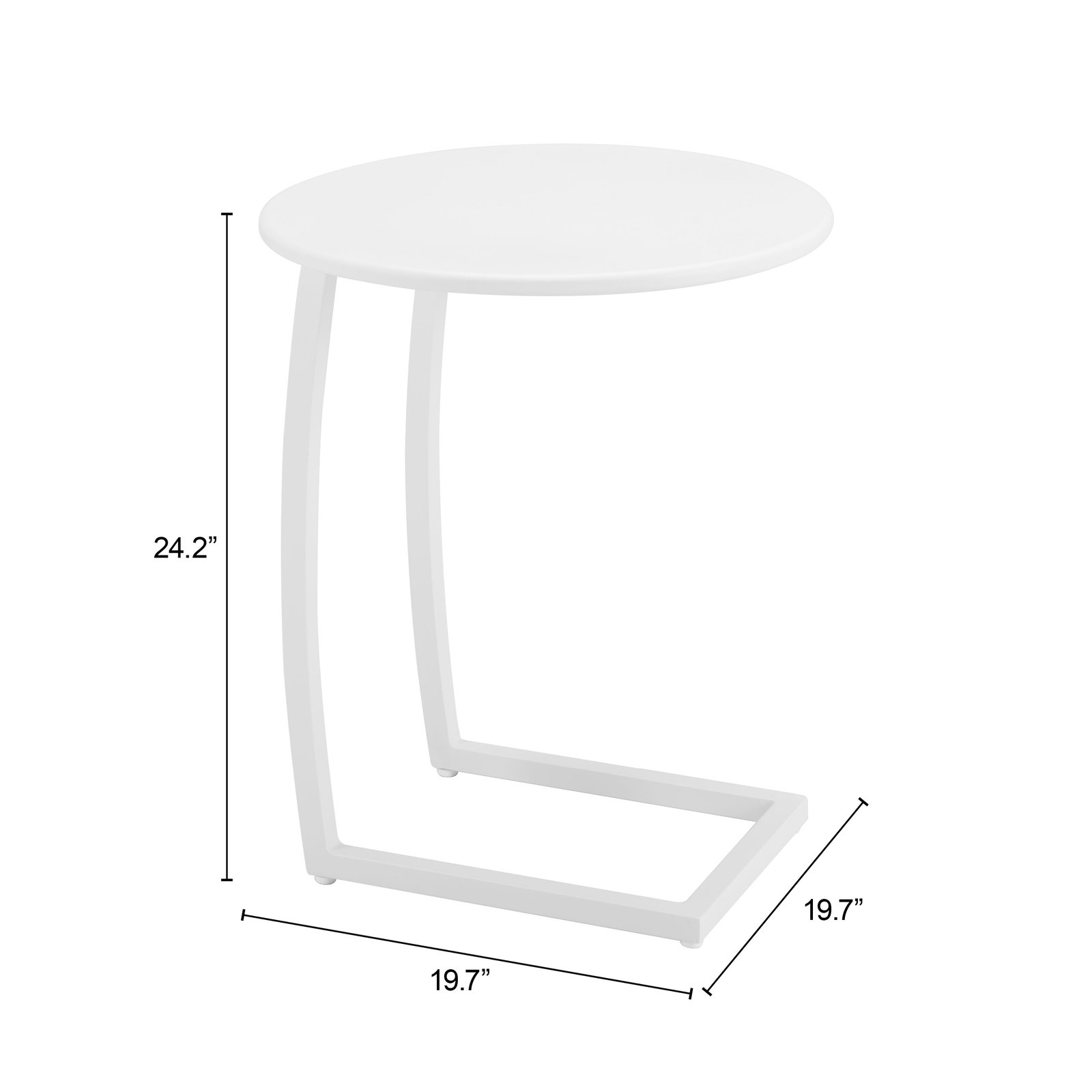Noga End Table White - Image 10