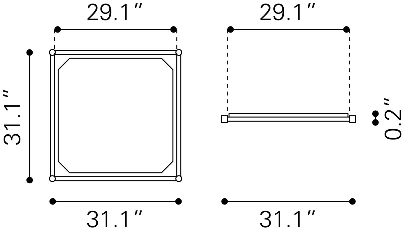 Zuo Adjustable Shelf Light Gray - Image 9