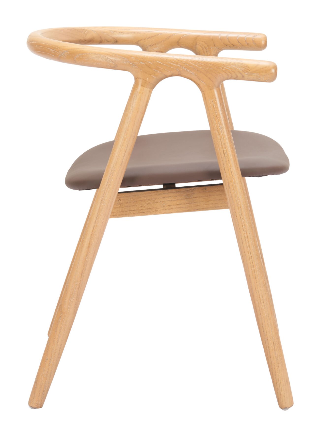 Peker Dining Chair (Set of 2) Brown & Natural - Image 4