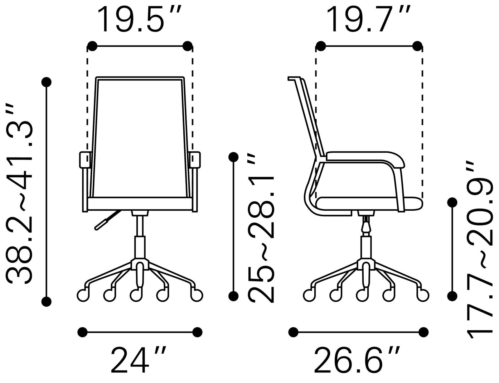 Liderato Office Chair Black - Image 11