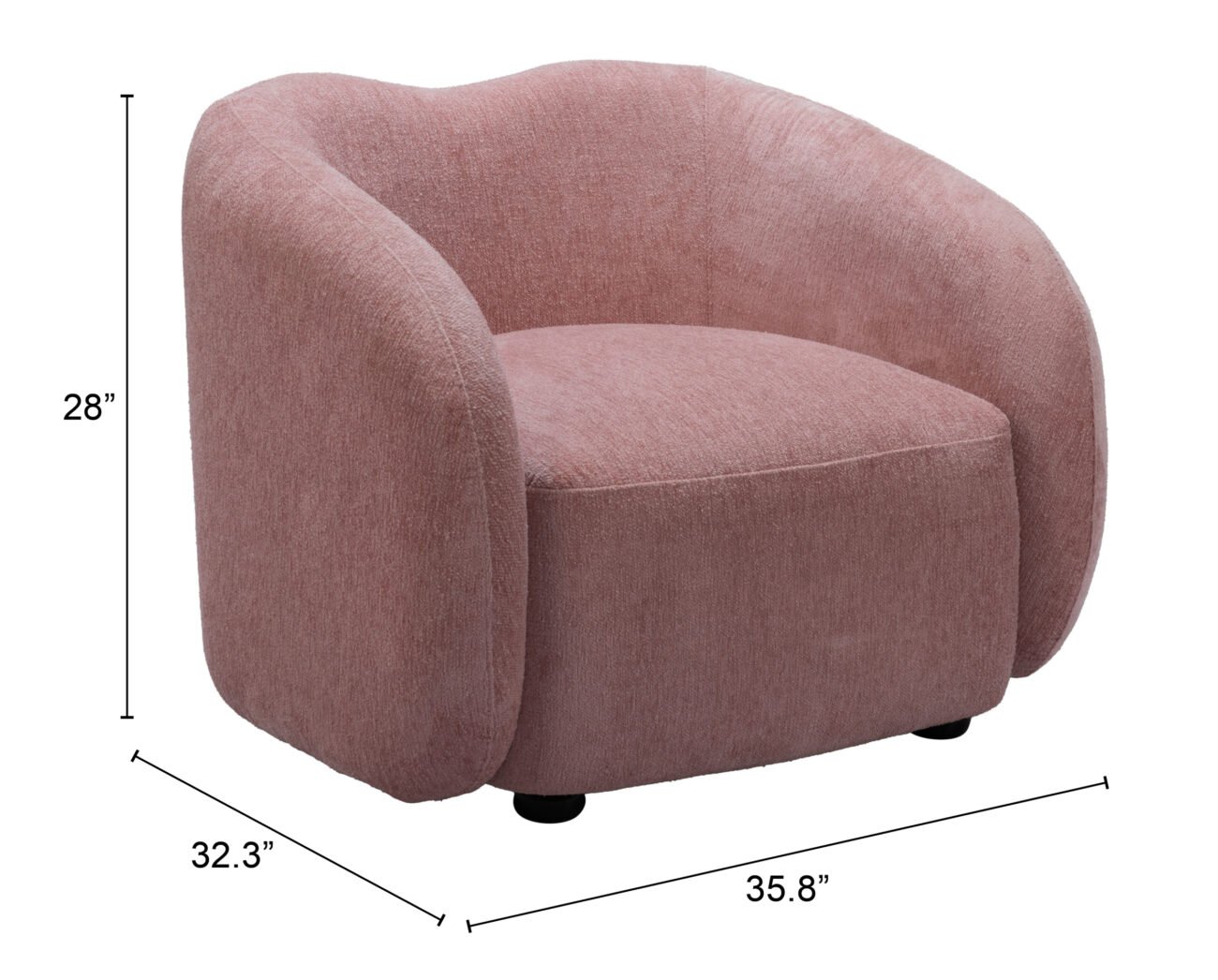 Tallin Accent Chair Mauve Pink - Image 10