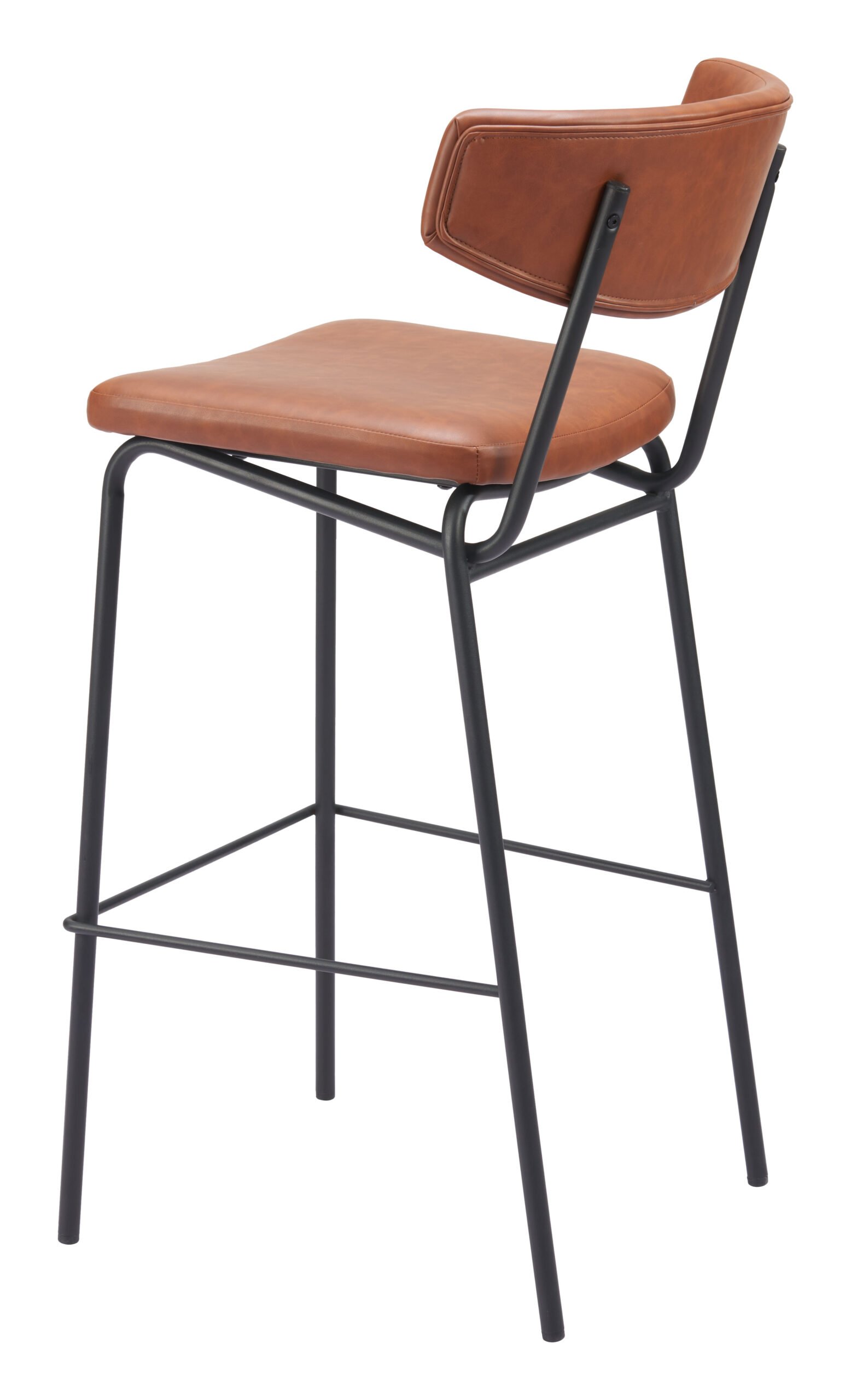 Charon Barstool (Set of 2) Vintage Brown - Image 6