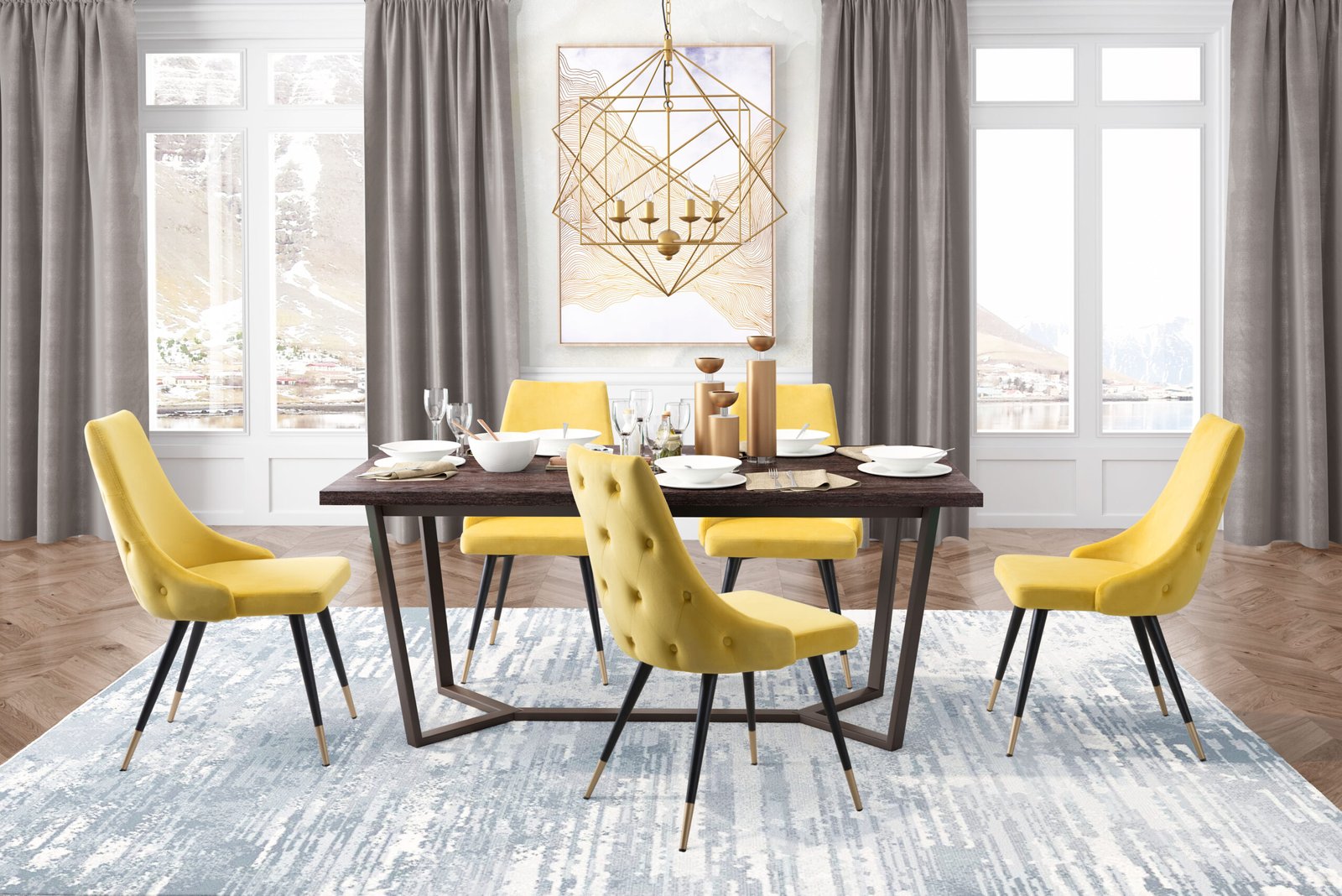 Piccolo Dining Chair (Set of 2) Yellow - Image 3