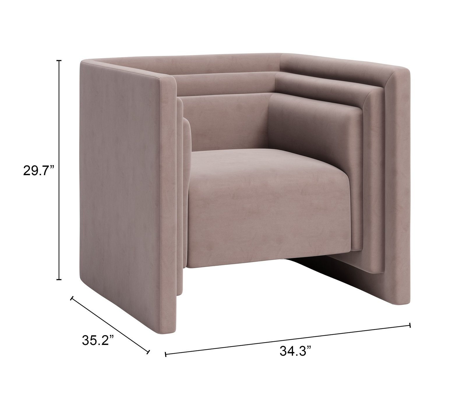 Trippel Armchair Taupe - Image 12