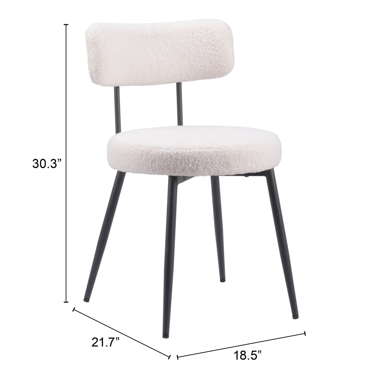 Blanca Dining Chair (Set of 2) Ivory - Image 11