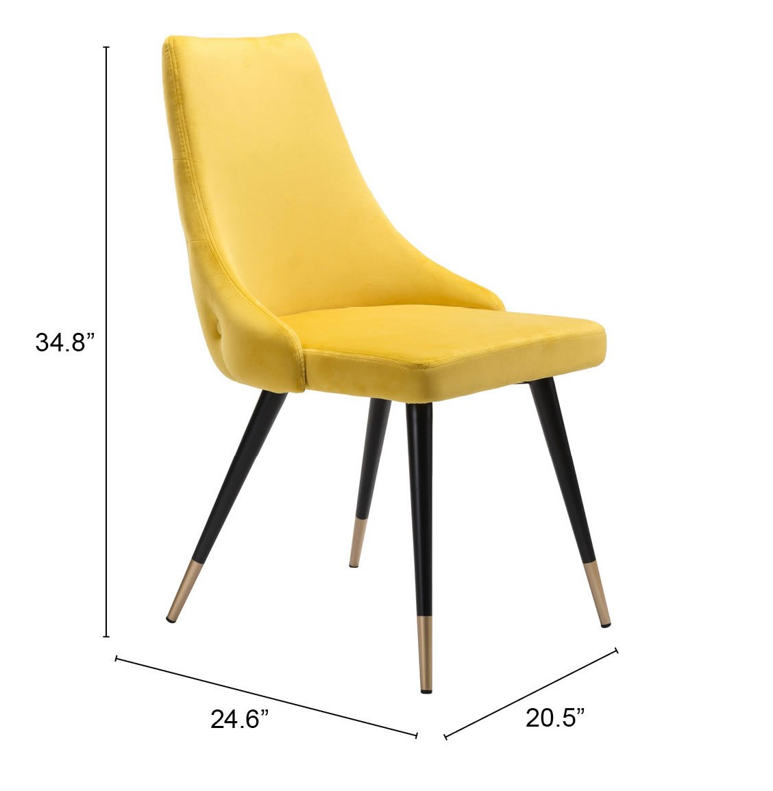 Piccolo Dining Chair (Set of 2) Yellow - Image 11