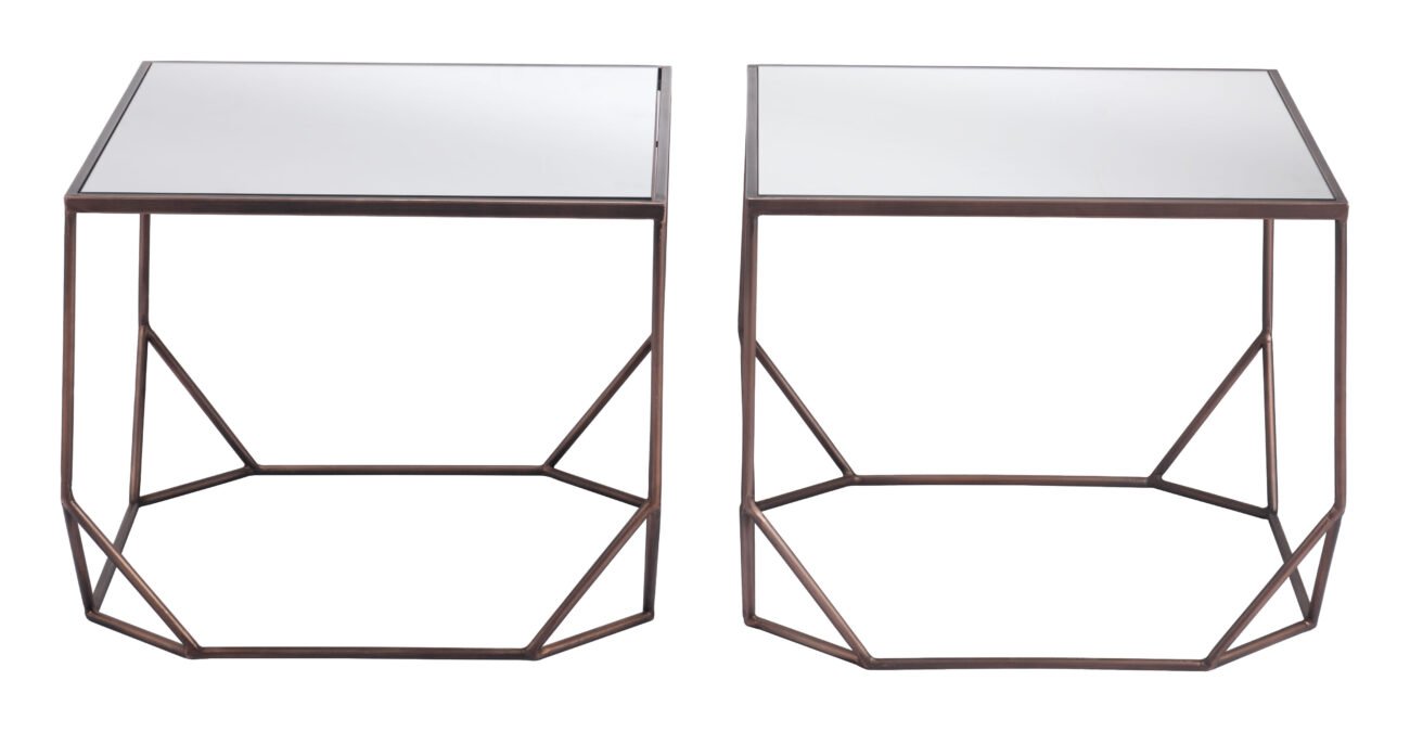 Arzon Coffee Table Set (2-Piece) Bronze - Image 3