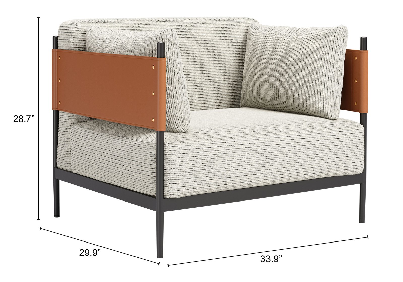 Stirbe Armchair Gray - Image 11