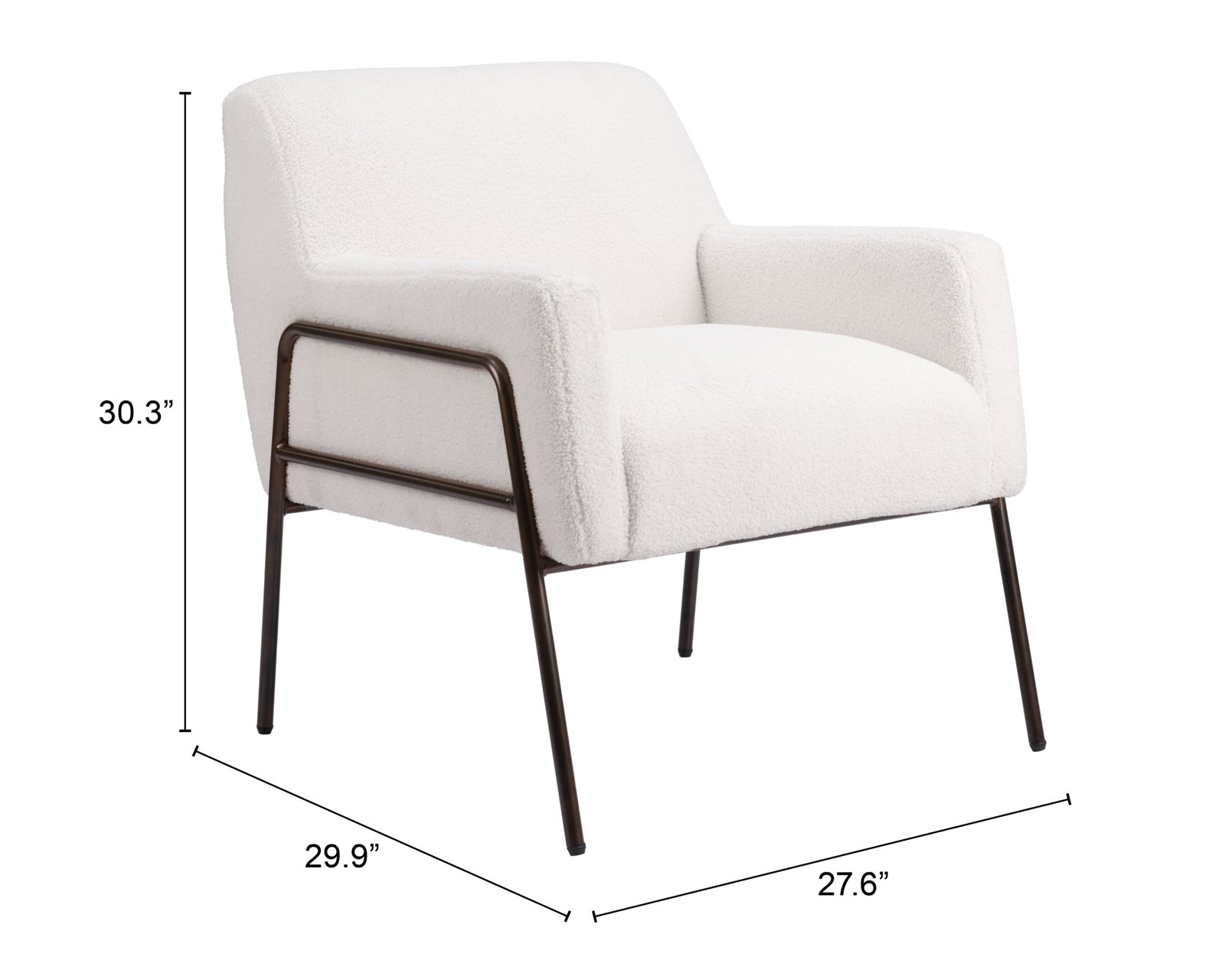 Charleston Accent Chair Cream - Image 11