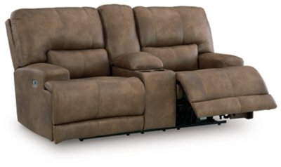 Bealeaf Power Reclining Loveseat with Console - Image 4