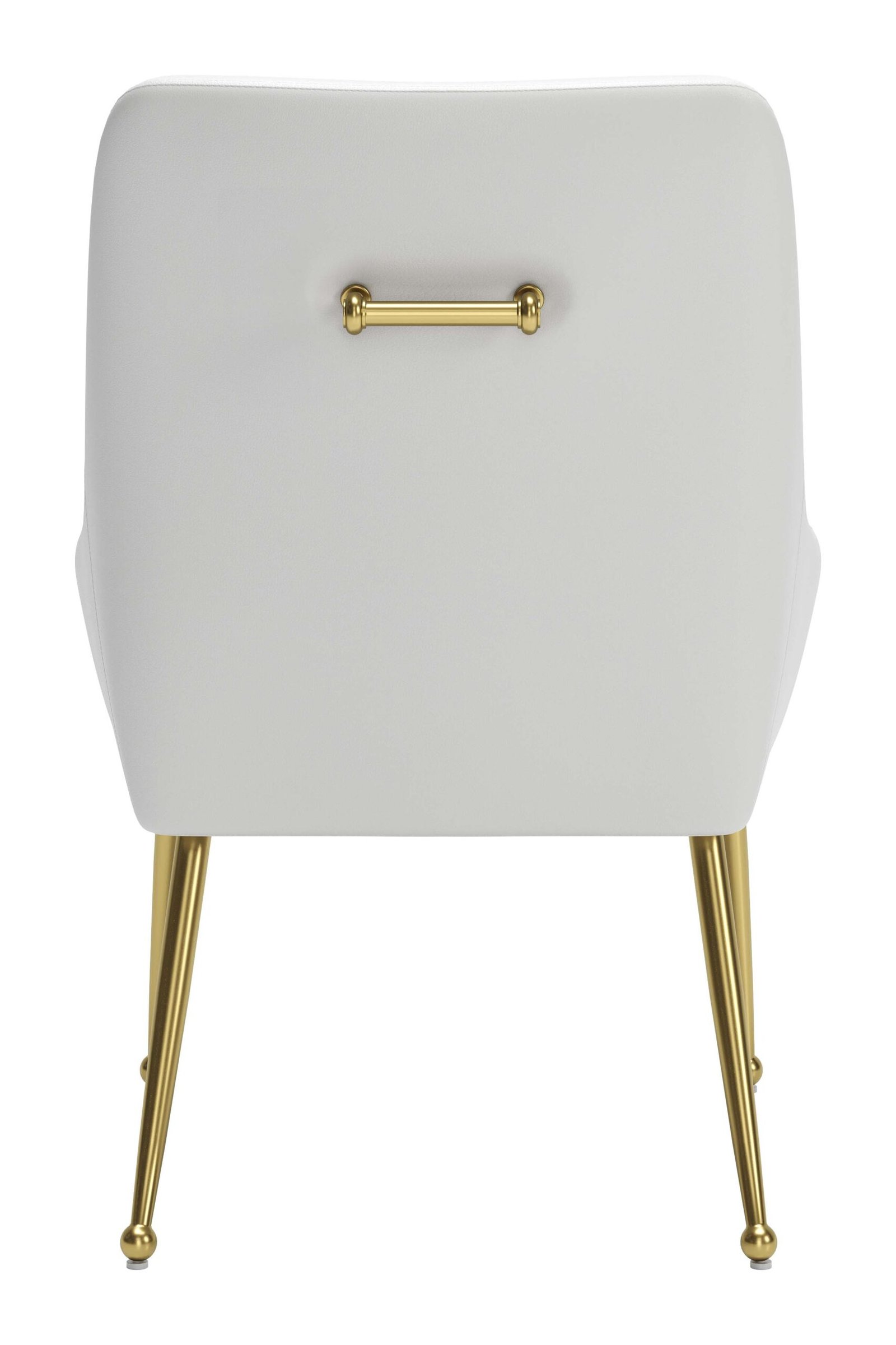 Maxine Dining Chair White & Gold - Image 6