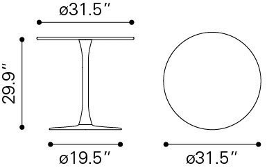 Soleil Dining Table White - Image 10