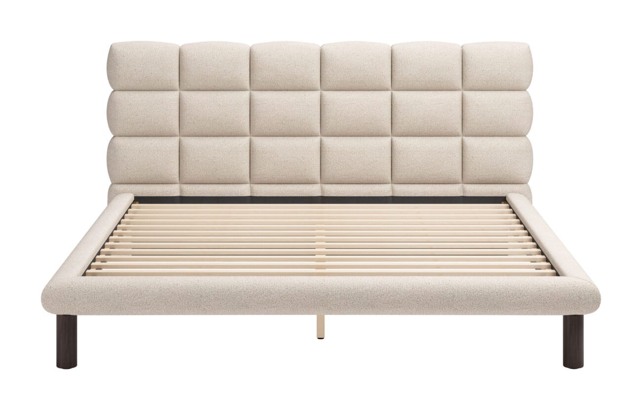 Placid King Bed Beige - Image 3